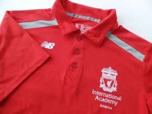 New Balance Men Sz M Liverpool FC America Academy Soccer Shirt Red NB  - Picture 1 of 10