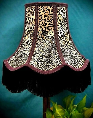 Lynx Purple Animal Print Table Lamps Floor Standard Lampshade Ceiling Wall Light - Image 1 of 4
