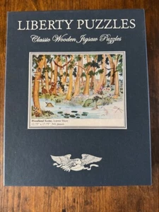 Liberty Wooden Jigsaw Puzzle "Woodland Scenel" Jeanne Maze - Picture 1 of 6