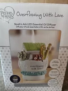 Precious Moments LED Essential Oil Diffuser Noah's Ark Overflowing With Love 6" - Picture 1 of 3