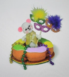 Annalee---2025---3"---" Mardi Gras King Cake "---Mouse---New with Tags and Bag - Picture 1 of 2