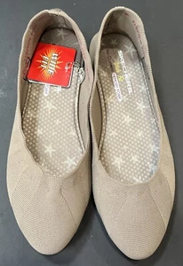 Ballerine Donna SKECHERS Cleo - Strega Memory Foam Elasticizzate NUOVE Taupe Tg10 - Foto 1 di 5