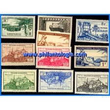 Fezzan Ghadamès 10 timbres de collection tous différents.