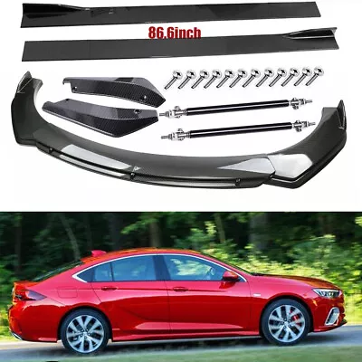 Carbon Fiber Front Bumper Lip Side Skirt Strut Rods For Buick Lacrosse 2005-2019 Foto 1 de 4