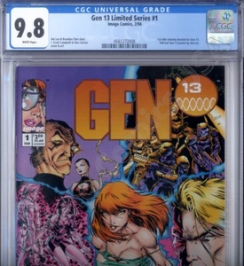 PRIMO: GEN 13 Limited #1 JSC Campbell Jim Lee 19941 Image comics quasi nuovo/MT 9,8 CGC - Foto 1 di 3