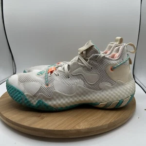 Adidas Mens Size 8.5 Boost James Harden Vol. 6 "The Bahamas" White Shoes GW9031 - Picture 1 of 8