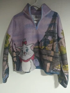 Disney Store Marie Fleece Pullover Aristocats size XL Women'sNwt Crop Short Top  - Picture 1 of 5