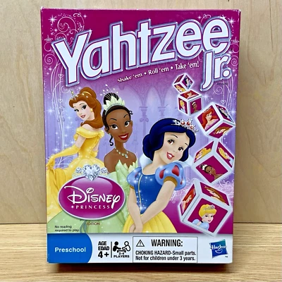 Yahtzee Jr. Disney Princess Edition 2010 – COMPLETE Game Belle Tiana Snow White - Image 1 of 4