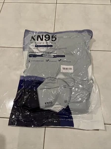 60PCS KN95 Maschera Viso Adulto 5 Strati Coppa Polvere Particolare Sicurezza Respiratore Nero - Foto 1 di 6