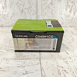 NEU DICHTUNG! ORIGINAL Lexmark C540H1CG Cyan HOHE ERTRAG Toner C540 X544 KOSTENLOSER VERSAND - Bild 1 von 4