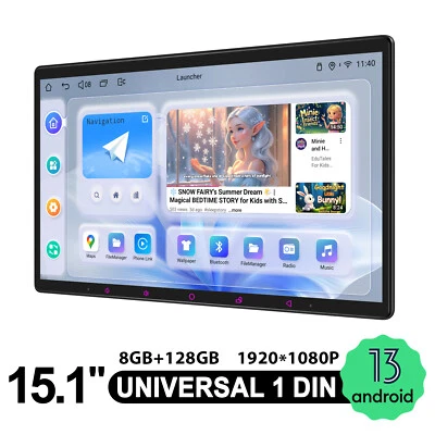8+128GB JOYING 8 Kern 15.1” Universal Carplay & Android Auto Bluetooth Autoradio - Bild 1 von 4