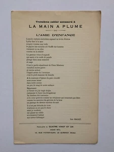 Drittes Heft "Die gefiederte Hand" 1944 1/300 exs. koffer rybak - Bild 1 von 1