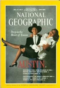 NATIONAL GEOGRAPHIC-1990-AUSTIN TEXAS+NEW MOCHE TOMB PERU+SMALLEST BIRD+DOMINICA - Picture 1 of 1