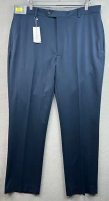 Pantalones de vestir Daniel Cremieux pantalones colección exclusiva 38/30 azul marino elástico Foto 1 de 4