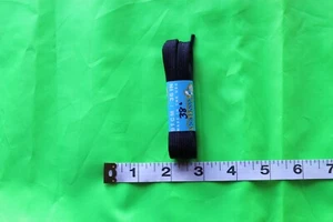 NEW 38 INCH BLACK COLOR FLAT ATHLETIC SHOELACE FOOTBALL SOCCER TENNIS SHOE LACE - Picture 1 of 3
