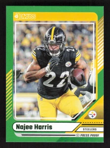 2024 Panini Donruss - Green Press Proof #98 NAJEE HARRIS Pittsburgh Steelers - Picture 1 of 2