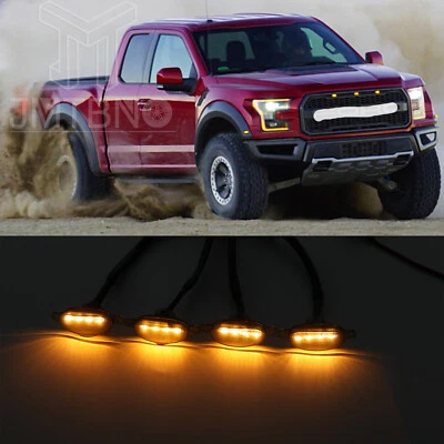 Kit de iluminación LED ámbar parrilla delantera universal para camioneta SUV Ford F150 1975-2019 Foto 1 de 4