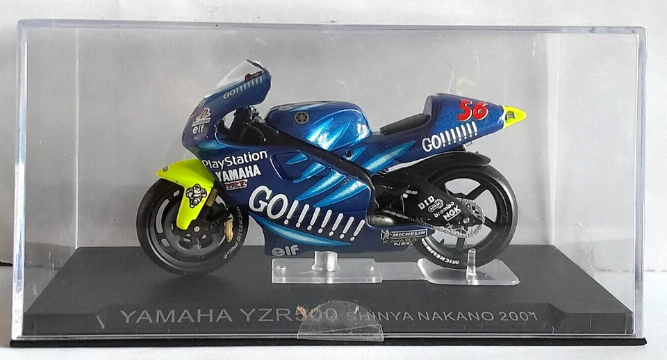 DIE CAST MOTO - Yamaha YZR500 Shinya Nakano 2001 - SCALA 1/24 - Immagine 1 di 1