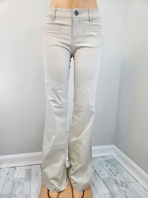 Cabi Women Sandy Trouser Khaki Pants 4 Flared Bell Legs - Image 1 of 4