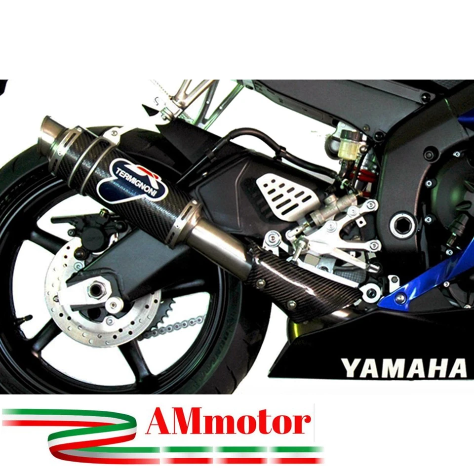 Termignoni Yamaha Yzf R6 2008 Escape Moto Silenciador Gp Carbonio Alto Aprobado - Imagen 1 de 1