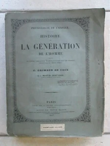 GRIMAUD DE CAUX : HISTOIRE DE LA GENERATION DE L'HOMME, 1847. 12 pl. coloriées. - Picture 1 of 20