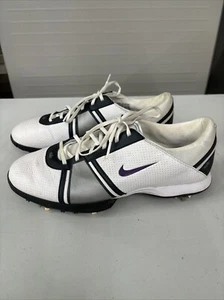 Nike Womens Air Dormie Size 9 White Golf Shoes Cleat Low Lace Up 397198-151 - Picture 1 of 7