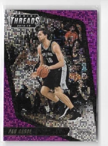 Pau Gasol 2018-19 Panini Threads Purple Dazzle Parallel 61/99 - Imagen 1 de 2