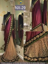  Indian saree sari Traditional Partywear Marrage Cotton Silk BollyWood