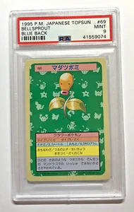 Pokemon PSA 9 Como Nuevo 1995 Bellsprout Topsun Espalda Azul Promoción Japonesa #69 - Imagen 1 de 2