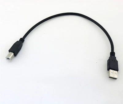 USB 2.0 Printer A Male to USB 2.0 B Male Plug Scanner Extension Cable 30cm/1ft - Image 1 of 4