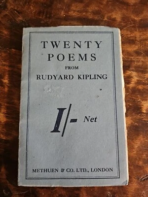 Twenty Poems From Rudyard Kipling 1918 Third Edition Foto 1 de 4