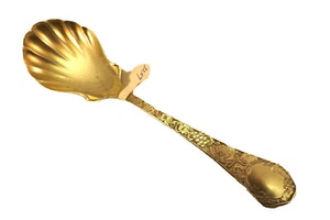 SSMC Sterling ~ SCALLOPED BON BON SPOON ~ 5-3/8" Long  - Imagen 1 de 5