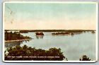 Postcard New York NY View from Niagara Island Thousand Islands St. Lawrence AD1