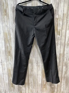 Dolce & Gabbana Men Pants Size IT 52 Pinstripe Black Dress Pants B68 - Picture 1 of 20