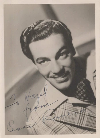 Cesar Romero (Vintage, inscribed) signed 5x7 photo Cover