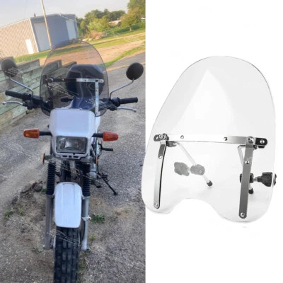 Parabrisas Manillar Transparente 7/8" 1" Para Yamaha TW200 1987-2024 18"x16" Foto 1 de 4