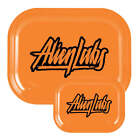 Alien Labs metalowa taca na kółkach | pomarańczowe logo