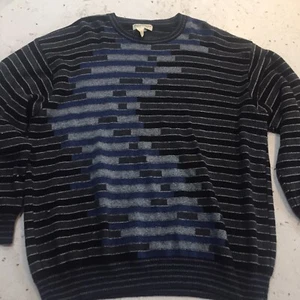 Norm Thompson Vintage 90s Sweater XLarge Style Crew Cosby Blue - Picture 1 of 11