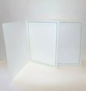 23-5x7 Cardboard Folders (Light Gray, Vertical) New - Picture 1 of 3