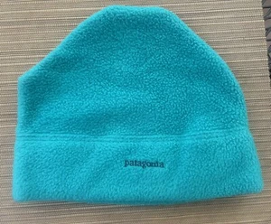 Vintage 90s Patagonia Synchilla Fleece Beanie Hat Green - Picture 1 of 5