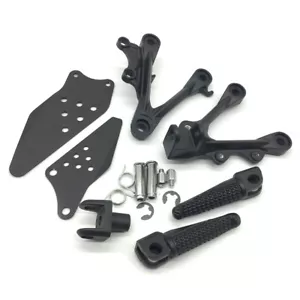 For kawasaki Ninja ZX6R 2009-2016 Front Rider Foot Peg Rest Bracket Rearsets - Foto 1 di 12