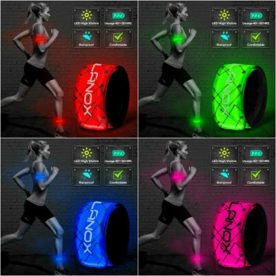 elanox LED Armband Weste Joggen, Fahrrad, Motorrad, Leuchtband, Sicherheitsband - Bild 1 von 4