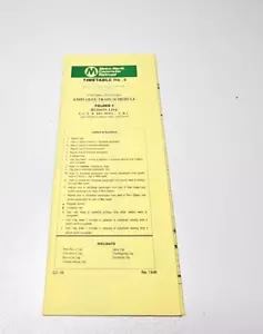 1993 4/4/93 Metro North Railroad Employee Timetable No. 5 Hudson Line Folder 4 - Picture 1 of 2