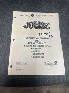 William JOUST DECEMBER 1982 ISSUE Arcade Video Game Manual - good used original - Picture 1 of 3