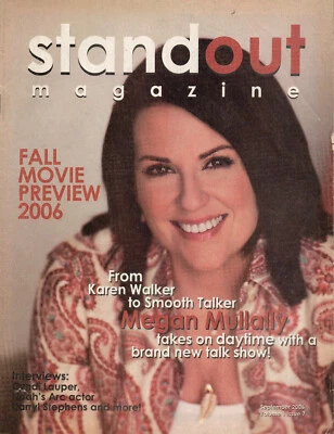 STANDOUT Magazine September 2006 Megan Mullally Cyndi Lauper Darryl Stephens - Image 1 of 2