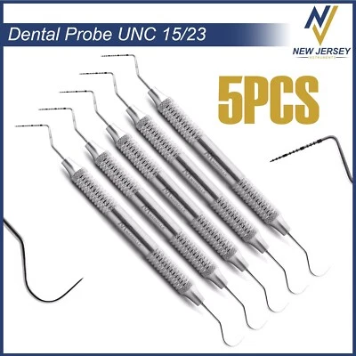 MARGALLA INT® 5 Dental Perio Explorer 23 Probe UNC 15 Hallow Handle Color Marking Double Ended