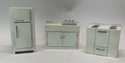 Vintage Doll House Furniture 3-piece Wooden Kitchen Appliance Set,  Handmade