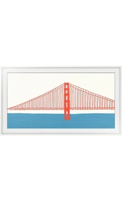 Samsung 65” The Frame Customizable Bezel MODERN WHITE VGSCFA65WTB/VG-SCFA65WTBZA - Image 1 of 2