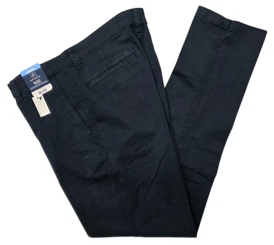 George #11896 NEW Men's Navy Athletic Fit Stretch Tapered Leg Chino Pants - Image 1 of 4