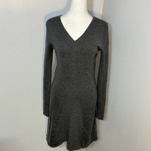 Krimson Klover 100% Merinowolle Pullover Kleid Damen M grau langarm Strick - Bild 1 von 7
